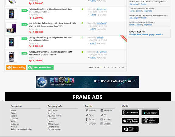Ads Inventory FJB (Thread List)